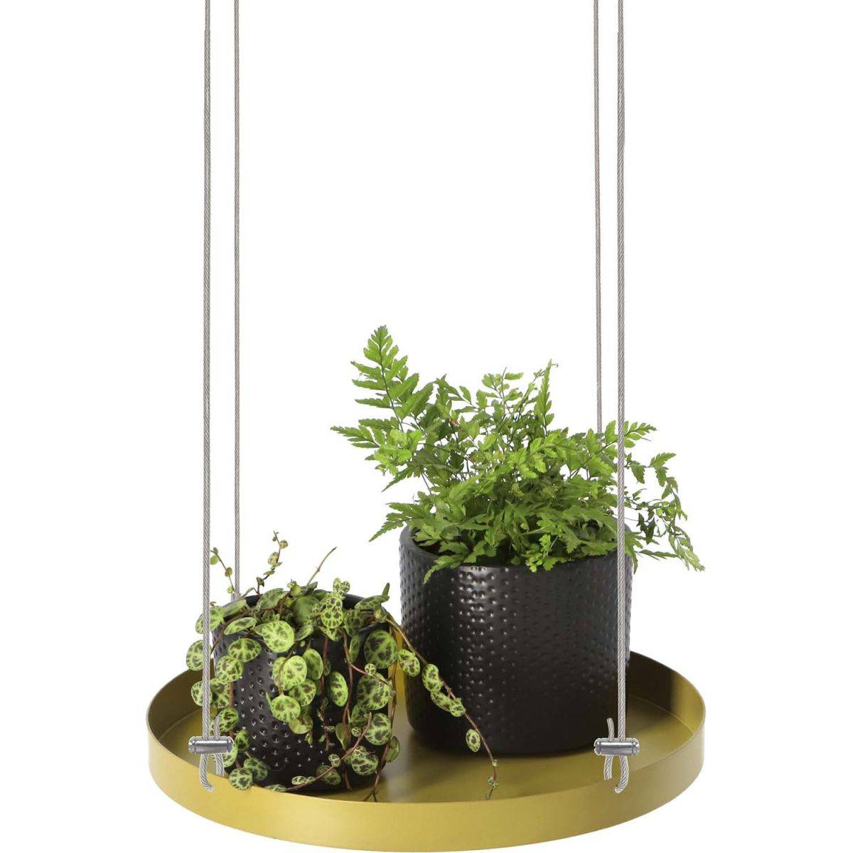 Esschert Design - Support à plantes rond à suspendre doré Diamètre de 24 cm Esschert Design - Imagen 1
