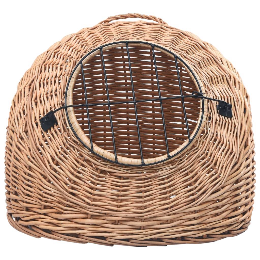 Vidaxl - Cage de transport pour chats 45x35x35 cm Saule naturel vidaXL 170907 - Imagen 5