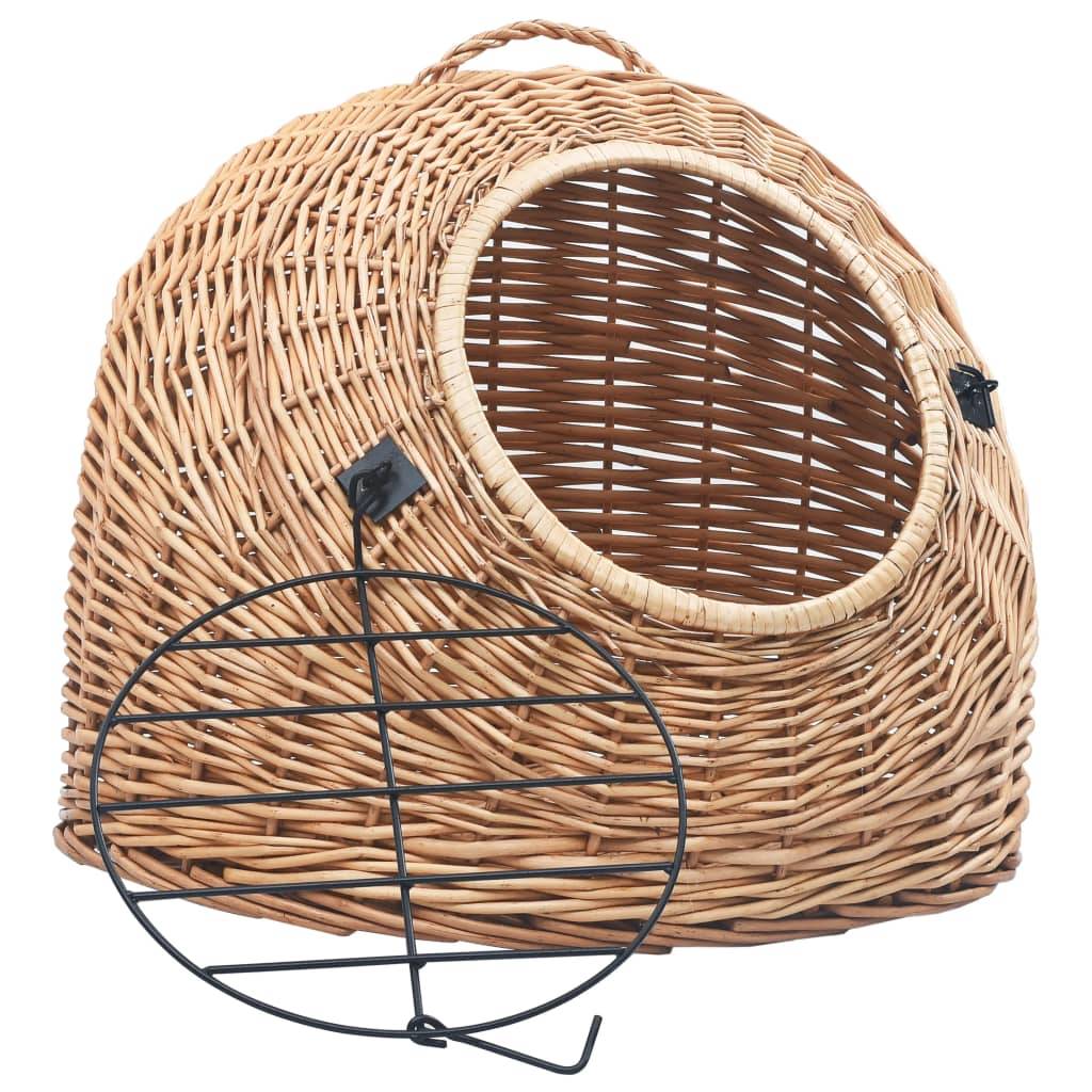 Vidaxl - Cage de transport pour chats 45x35x35 cm Saule naturel vidaXL 170907 - Imagen 2