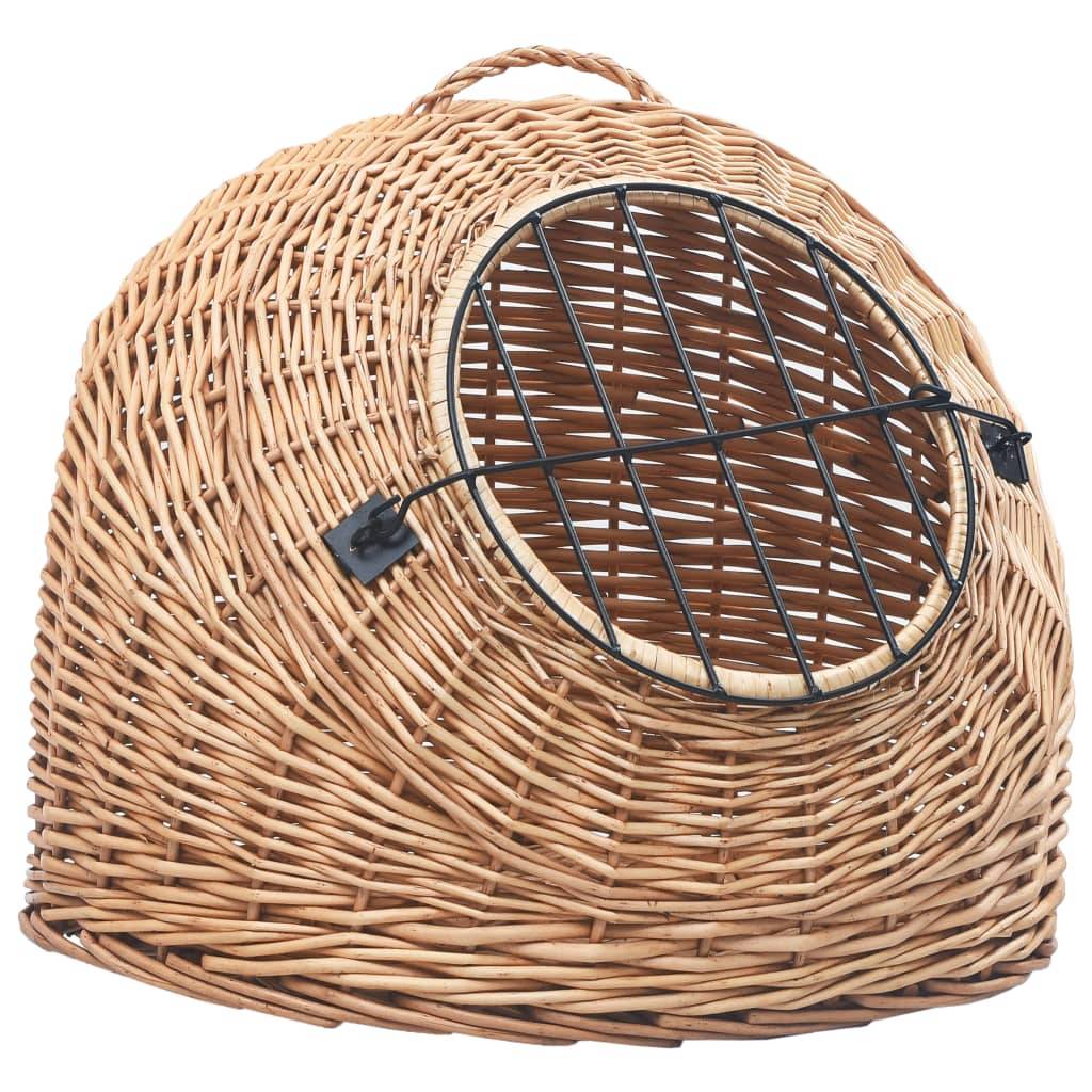 Vidaxl - Cage de transport pour chats 45x35x35 cm Saule naturel vidaXL 170907 - Imagen 9