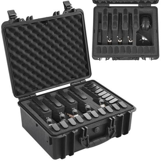 VEVOR Conteneurs pistolets durables, étanche, jusqu'à 5 pistolets, 18,9x16,3x8,5 po. - Image 1