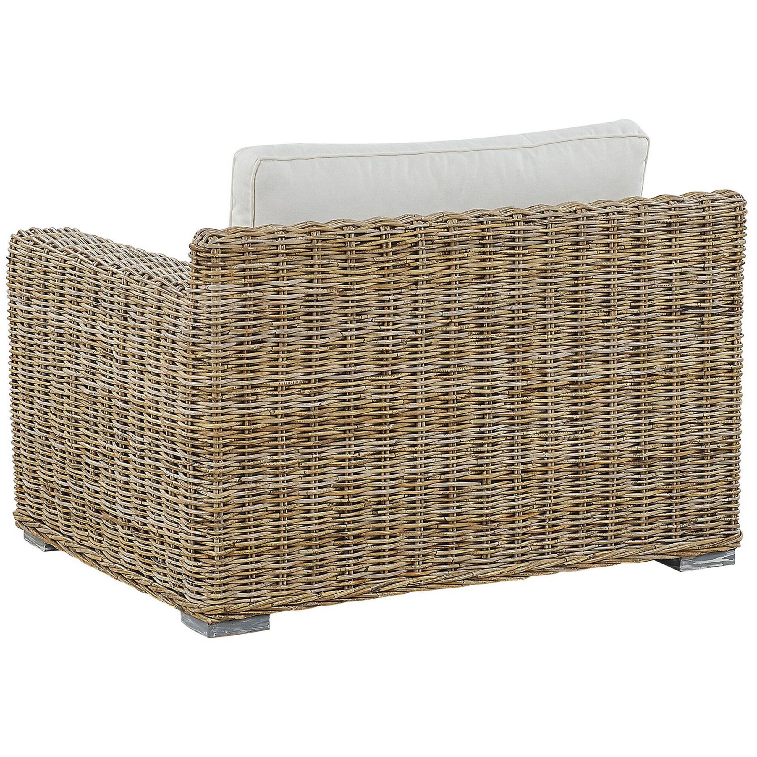 Fauteuil Rotin Marron clair ARDEA - Beliani - Image 5