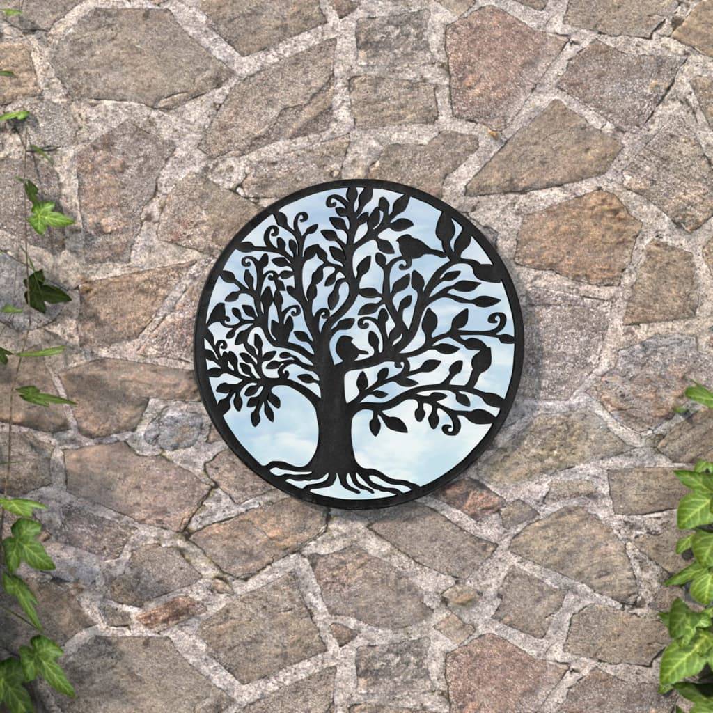 Maison Chic - Miroir de jardin Noir 40x2,5 cm Fer Rond utilisation extérieure Maison Chic - Image 2