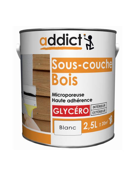 Peinture Sous-couche Bois 2.5l Blanc - Addict - Image 1