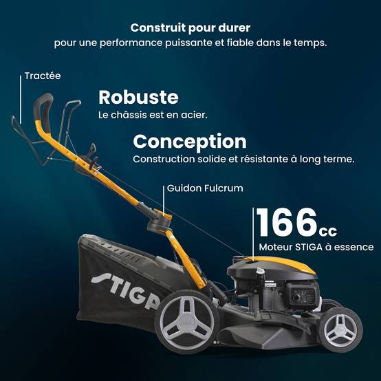 Stiga - Tondeuse COMBI 753 V, 167cc, largeur 51cm, bac 60L, 4 en 1 - STIGA - Image 2