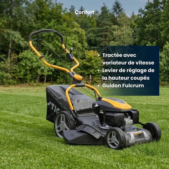 Stiga - Tondeuse COMBI 753 V, 167cc, largeur 51cm, bac 60L, 4 en 1 - STIGA - Image 6