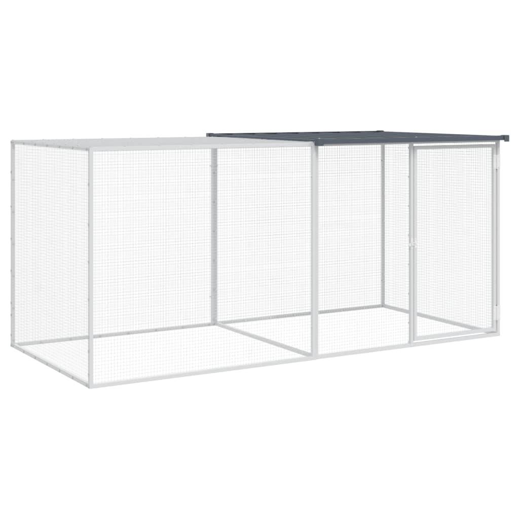 Vidaxl - Cage à poulets avec toit anthracite 203 x 98 x 90 cm Acier galvanisé vidaXL 3189039 - Image 2