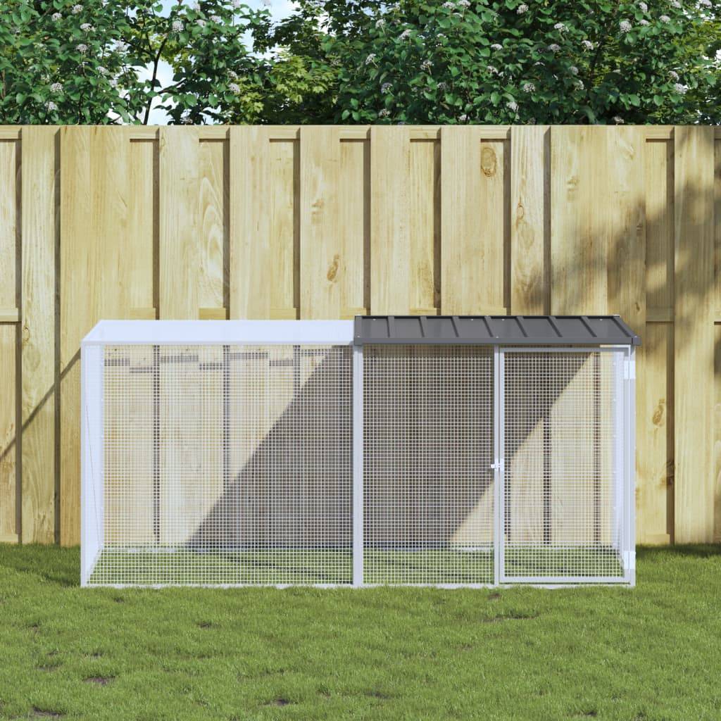 Vidaxl - Cage à poulets avec toit anthracite 203 x 98 x 90 cm Acier galvanisé vidaXL 3189039 - Image 1