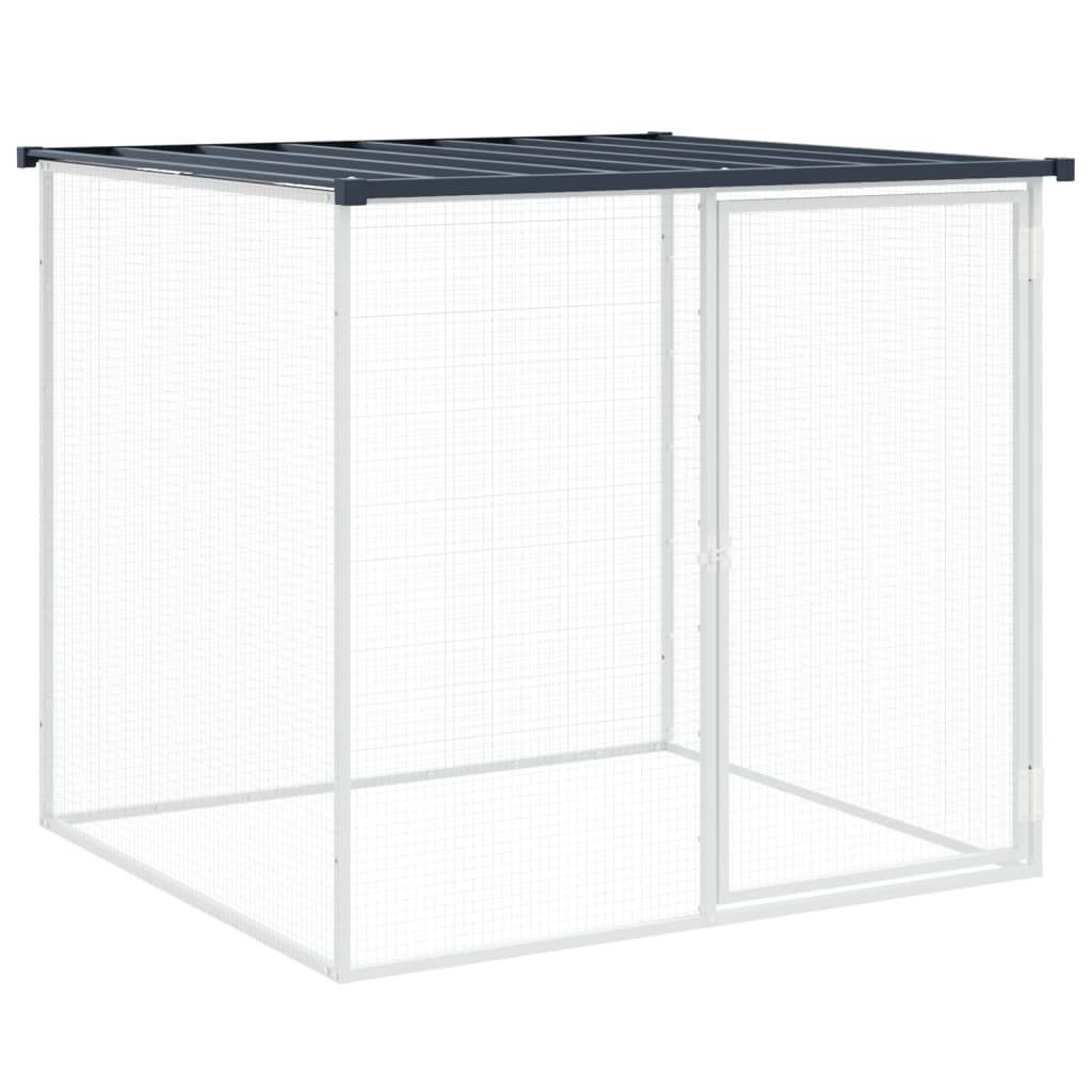 Vidaxl - Cage à poulets avec toit anthracite 203 x 98 x 90 cm Acier galvanisé vidaXL 3189039 - Image 7