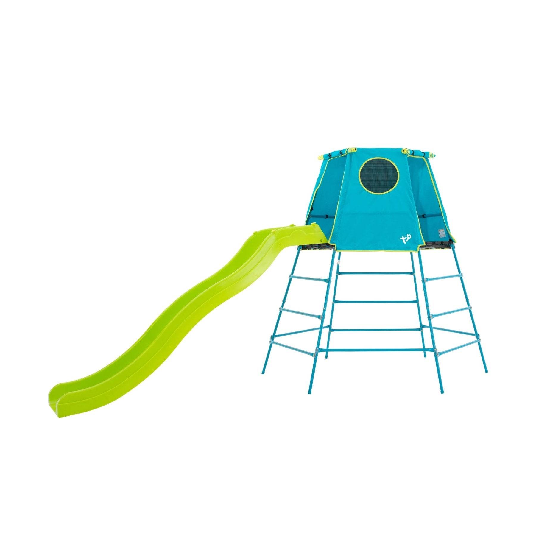 Tp Toys - Aire de jeux toboggan - métal bleu - H201 cm - EXPLORER TOUR - Imagen 2
