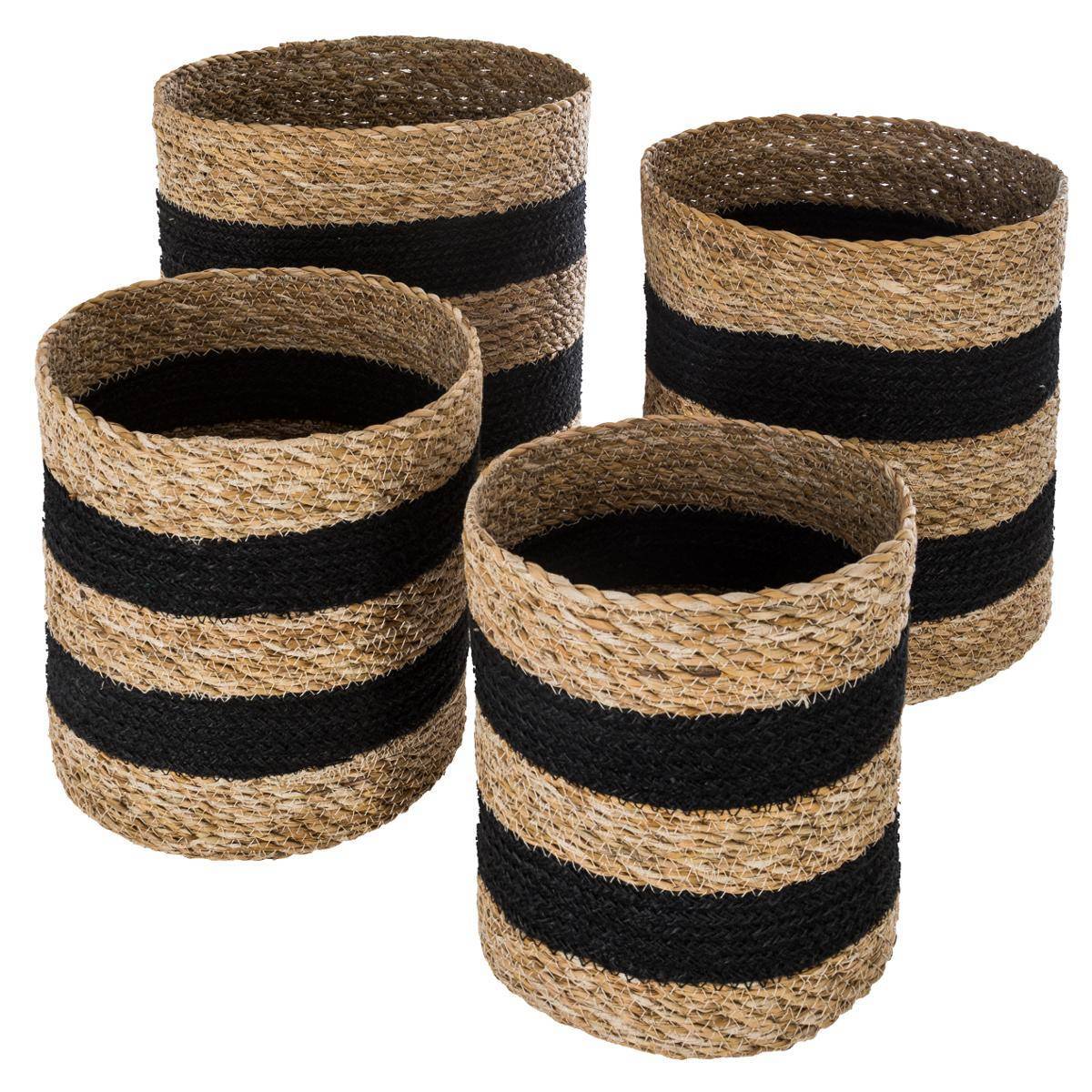 Atmosphera - Set de 4 paniers jute noir - Atmosphera Créateur d'intérieur - Image 1