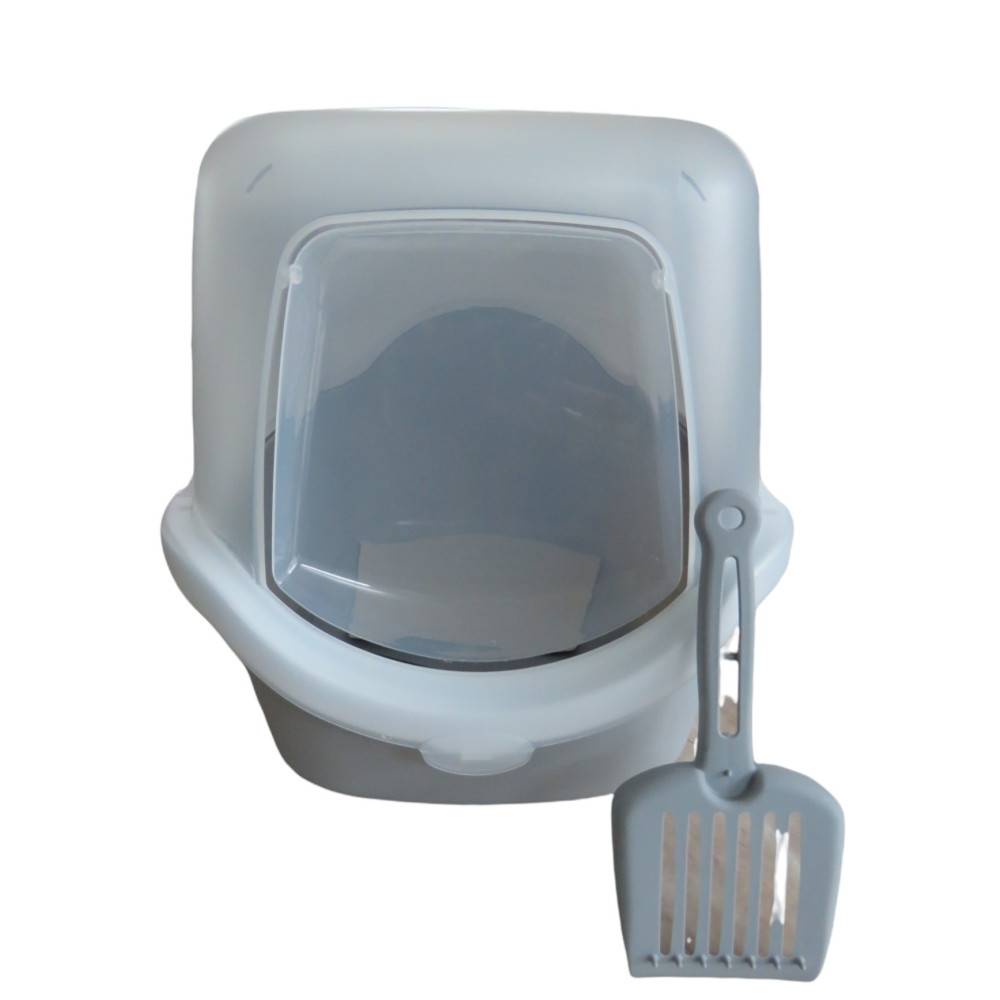 animallparadise - Maison de toilette Cathy Easy clean gris pierre 40 x 56 x 40 cm pour chat - Imagen 2