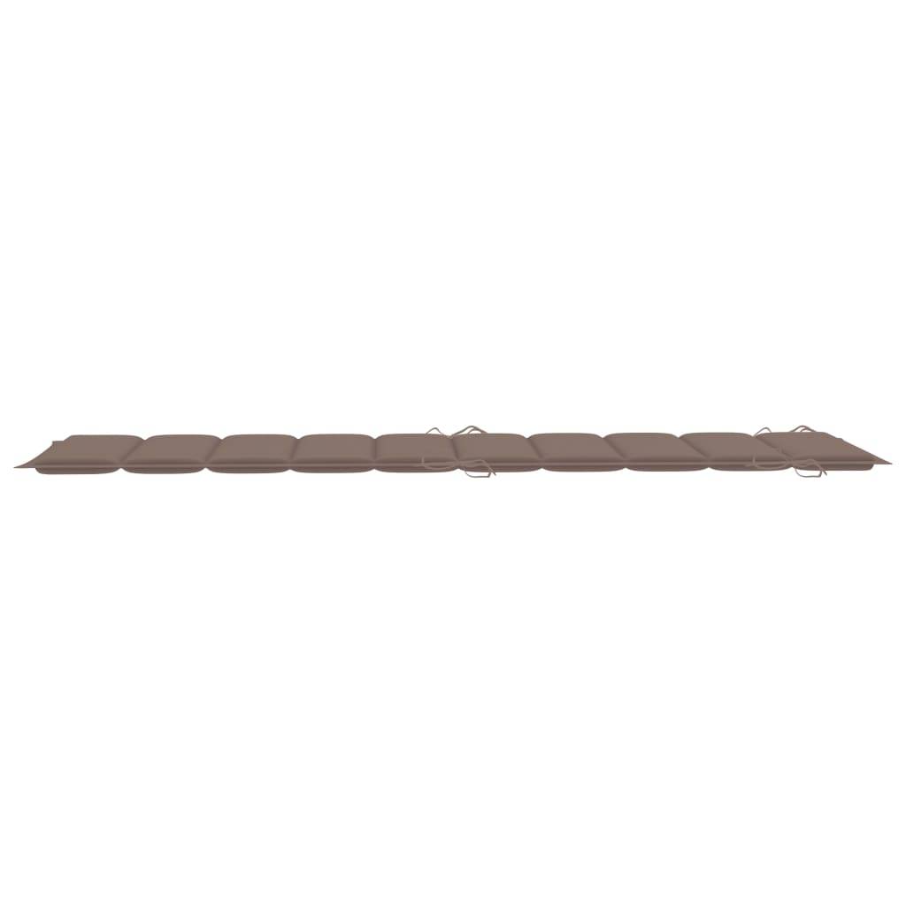 Helloshop26 - Lot de 2 transats chaise longue bain de soleil lit de jardin terrasse meuble d'extérieur avec table et coussins acacia solide - Imagen 8