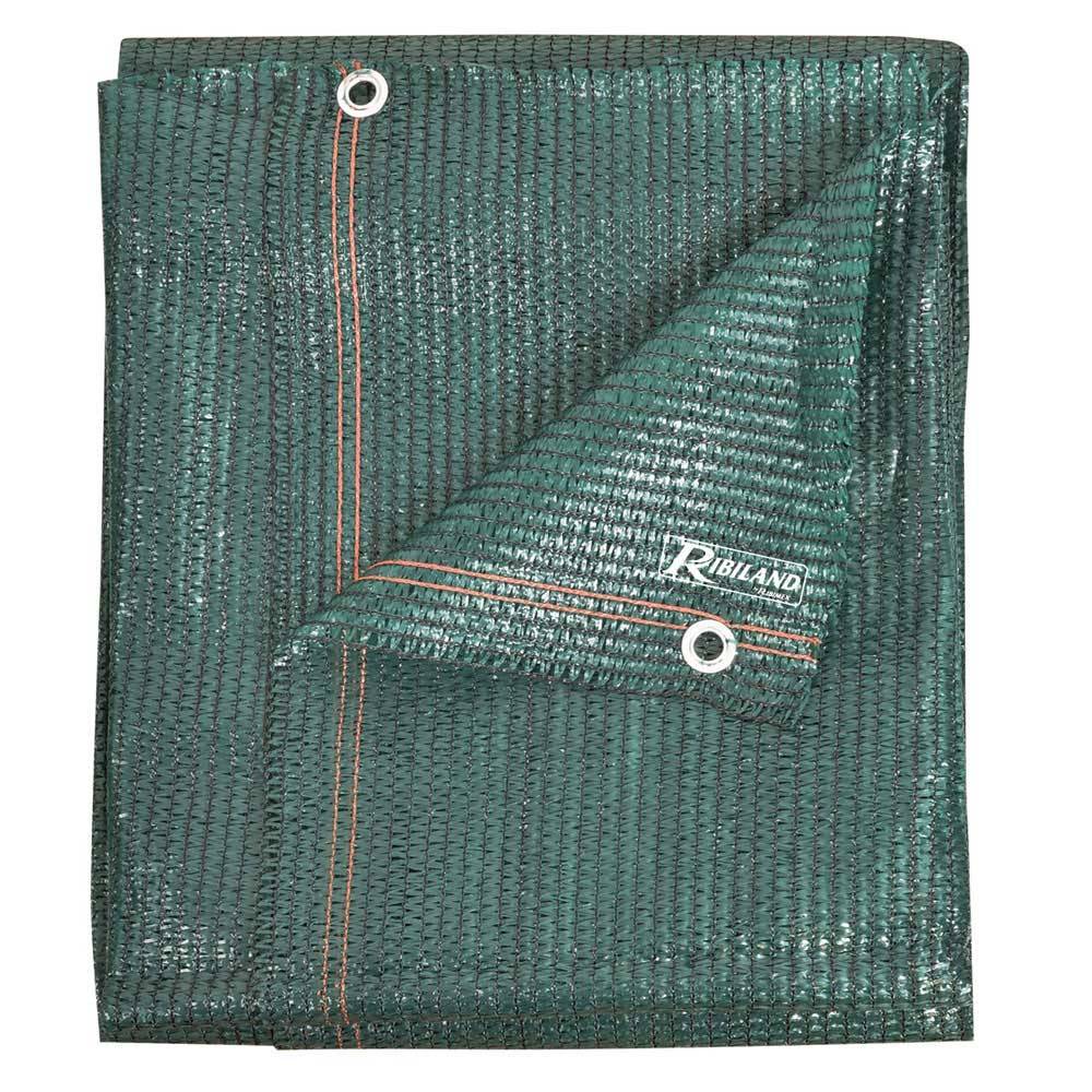 Ribimex - Brise-vue 1.8x10 m 220 gr/m2 vert foncé occultation 95%