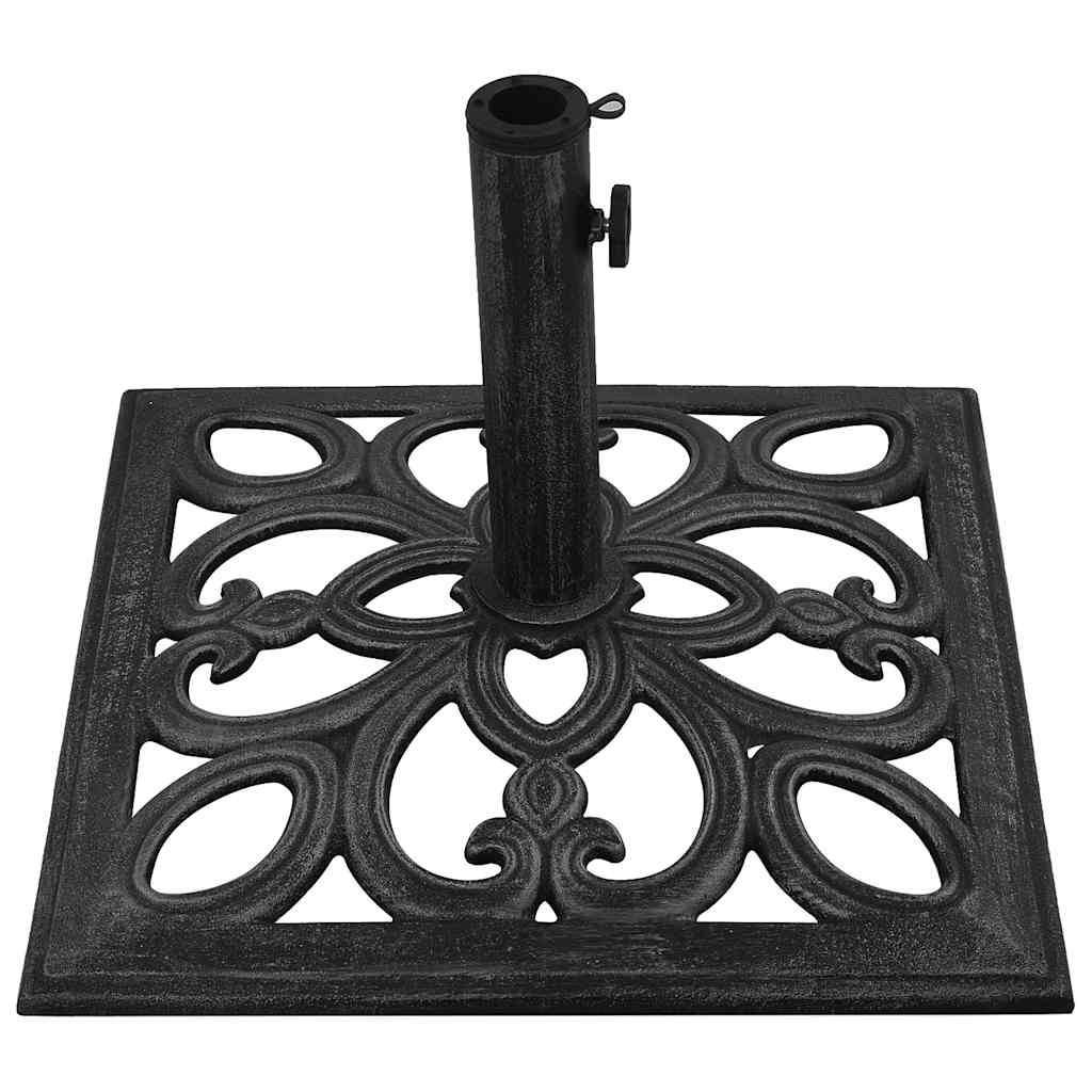 Vidaxl - Socle de parasol Noir 47x47x33 cm Fonte vidaXL 317764 - Image 7