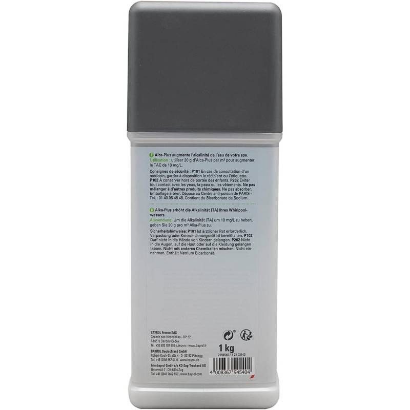 Augmentateur alcalinité spa Bayrol SpaTime Alca-Plus 1 kg - 1 kg - Imagen 2