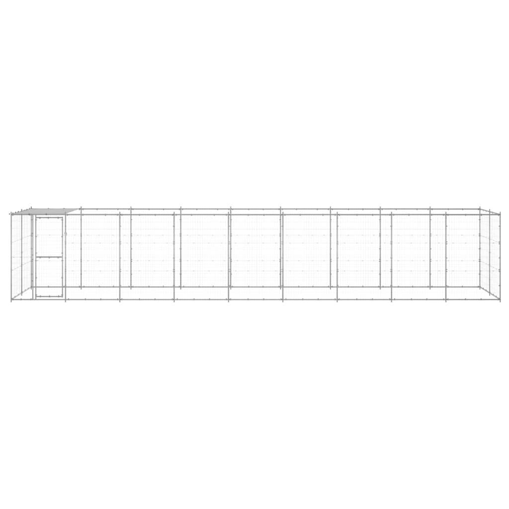 Vidaxl - Chenil extérieur Acier galvanisé avec toit 21,78 m² vidaXL 3082306 - Imagen 5
