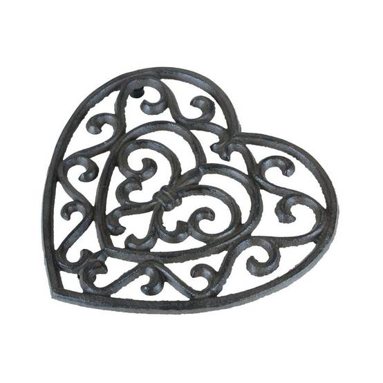 Dessous de plat en fonte marron 17 x 18 cm Chemin de campagne - Imagen 1