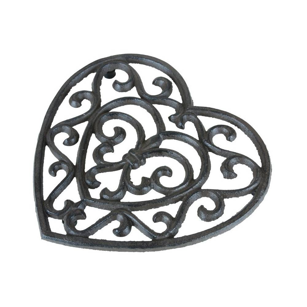 Dessous de plat en fonte marron 17 x 18 cm Chemin de campagne - Imagen 1