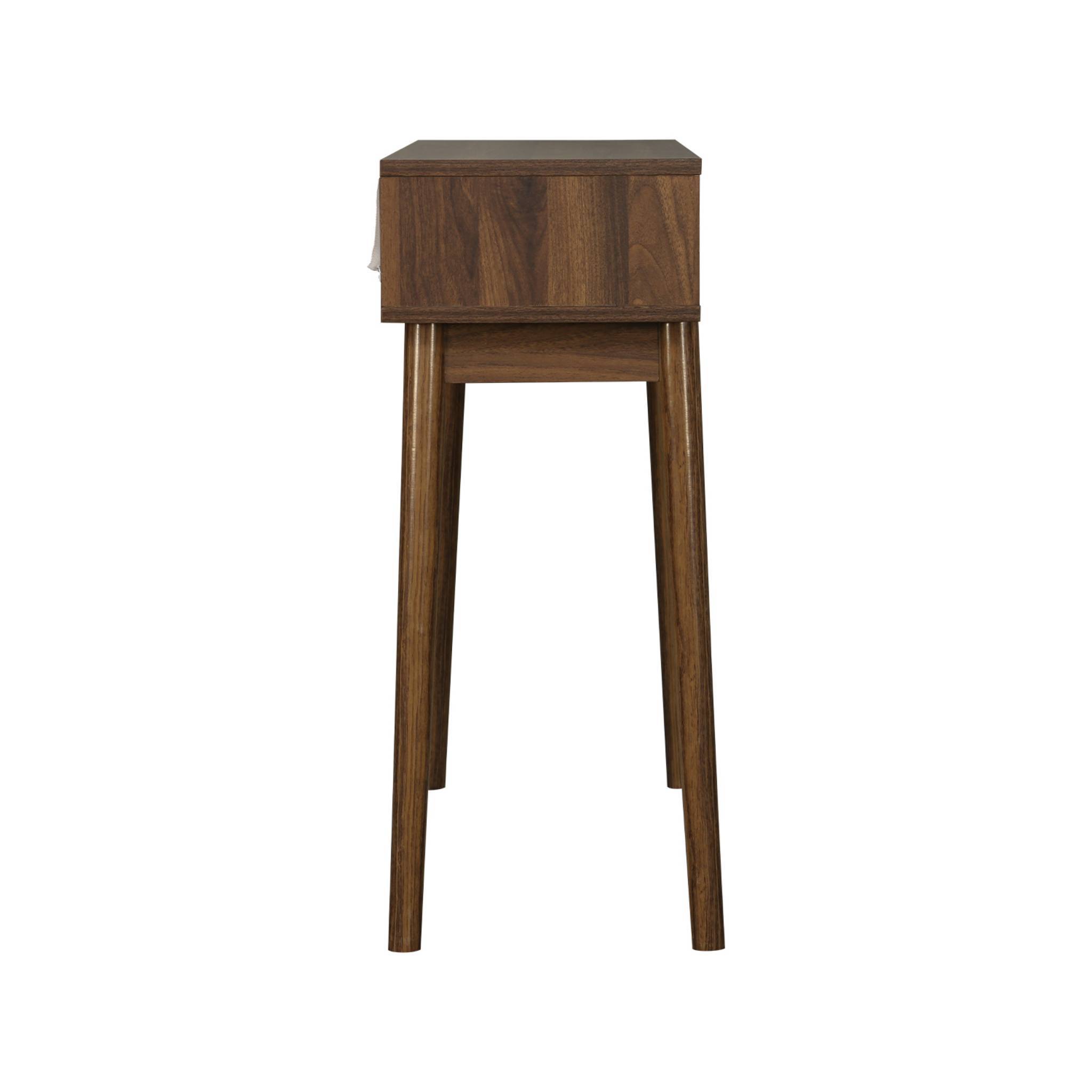 Console décor bois de noyer. 2 tiroirs - Linear | sweeek - Image 7
