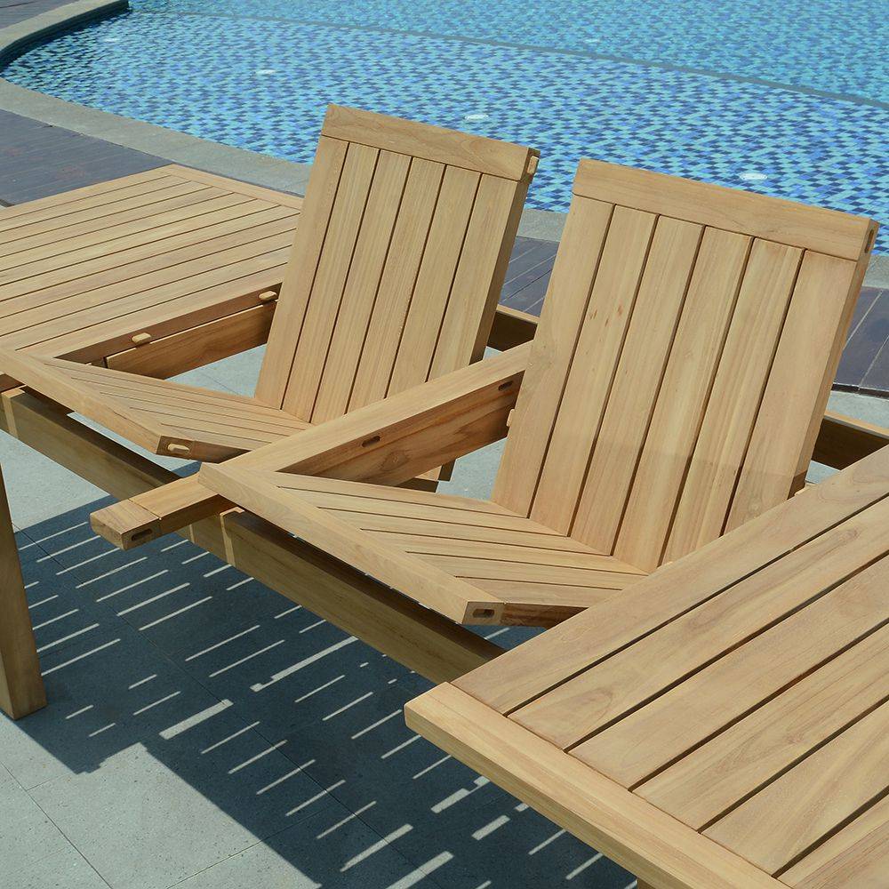 Teck'Attitude - Salon de jardin teck massif Cancun, 10 places - TECK'Attitude - Imagen 4
