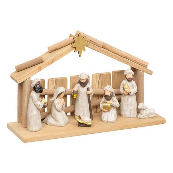 Crèche de Noël 7 santons en résine - Féérie Lights & Christmas - Image 1