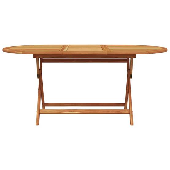 Grand Salon de Jardin Ovale Pliant 6 Personnes Bois et Polyrotin pour Extérieur Noir – ComfortXL Outdoor Living - Image 5