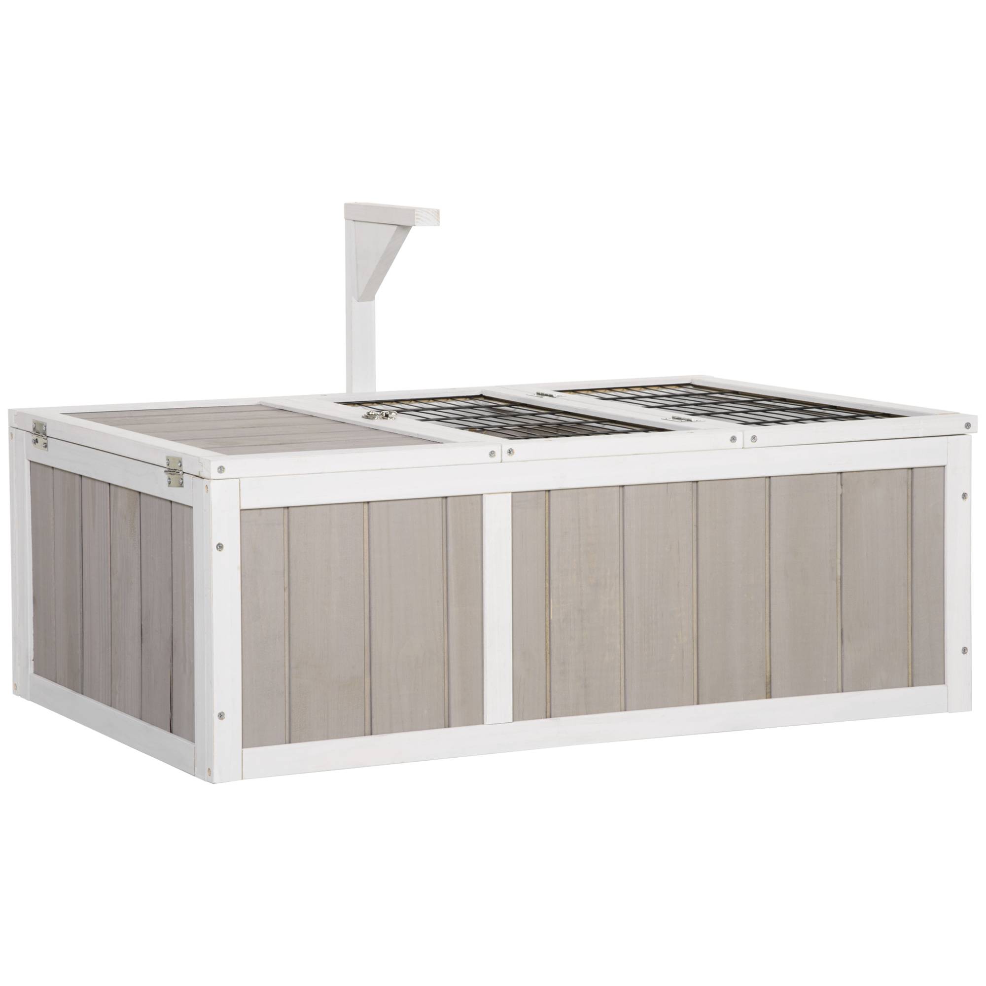Enclos pour tortue bois de sapin naturel 91.5 x 61 x 33 cm - PANGIVO - Image 1