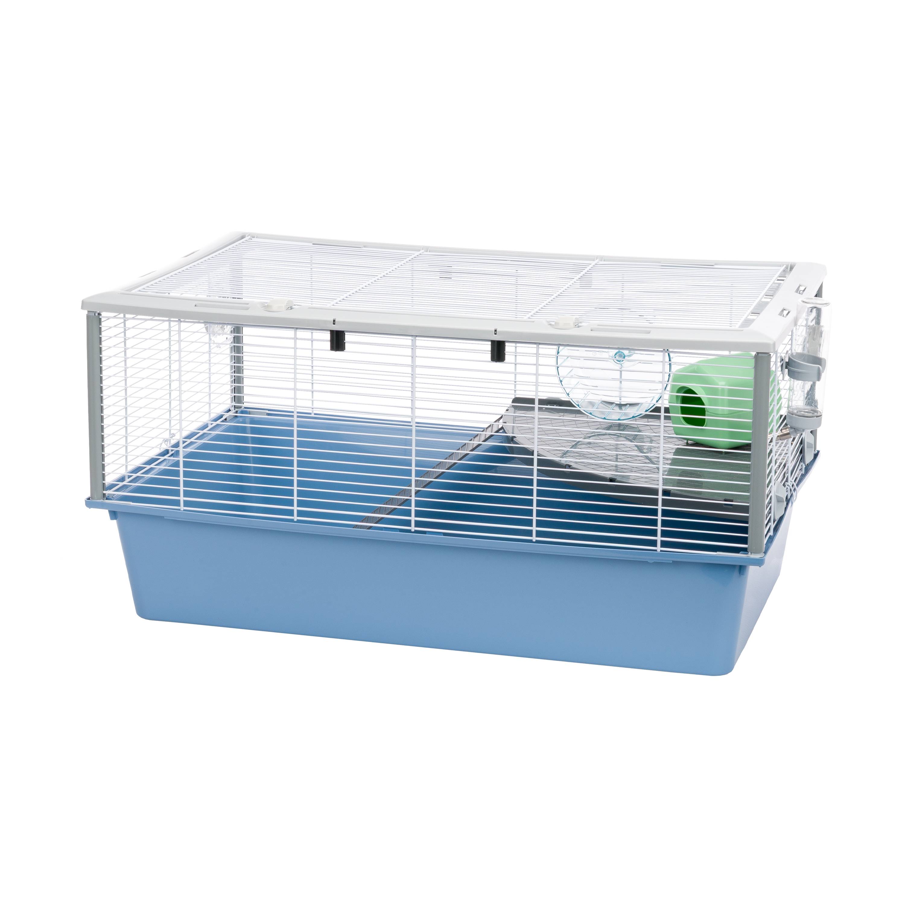 Ferplast - FERPLAST Cage pour Rongeurs CRICETI 80 pour Hamsters, en Métal, Accessoires inclus : Mangeoire, Abreuvoir, Maison, Roue, Étagère, Échelle. 78x48xh39cm - Imagen 1