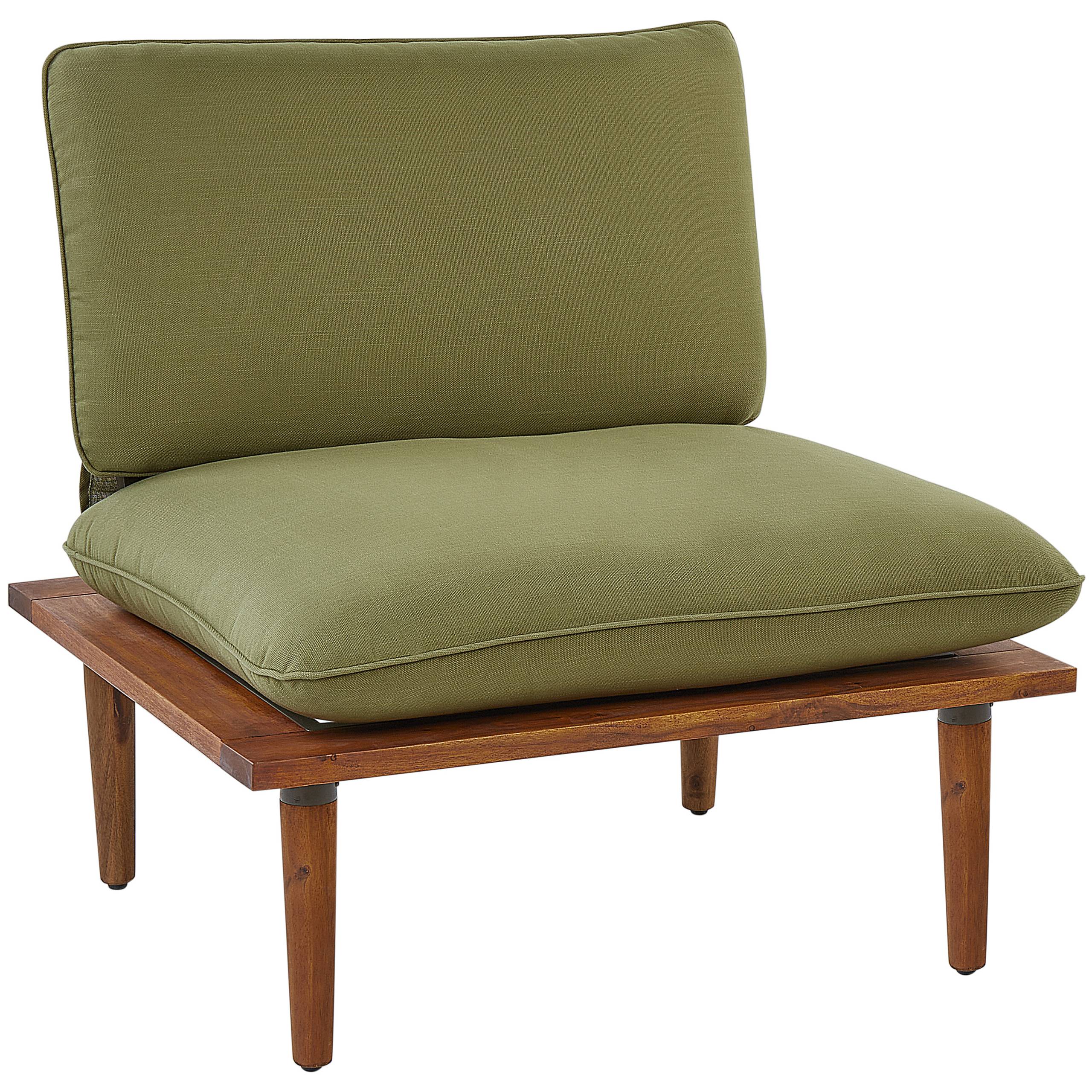Beliani - Set de jardin, 2 Personnes Bois d'acacia certifié Vert olive FRASCATI - Beliani - Imagen 4