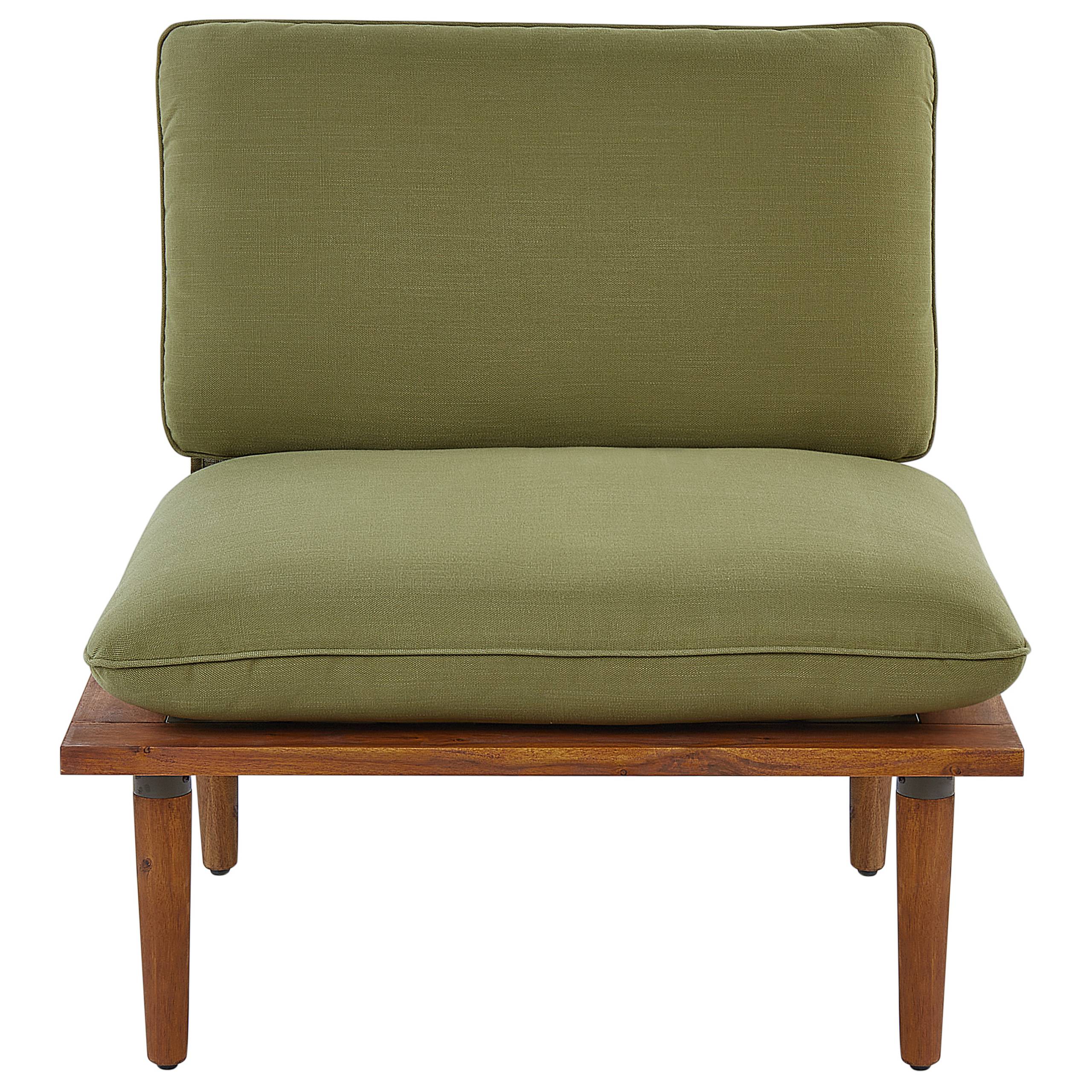 Beliani - Set de jardin, 2 Personnes Bois d'acacia certifié Vert olive FRASCATI - Beliani - Imagen 7