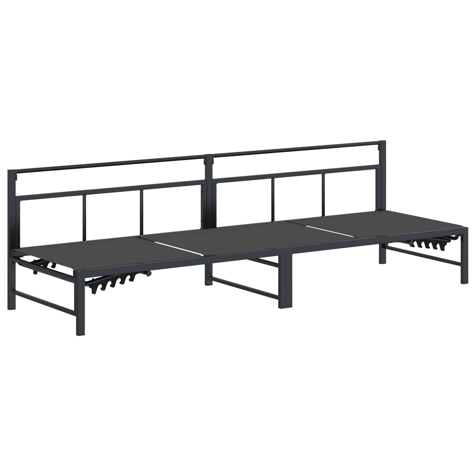 Vidaxl - Transat Textilène Noir vidaXL 42025091 - Image 2
