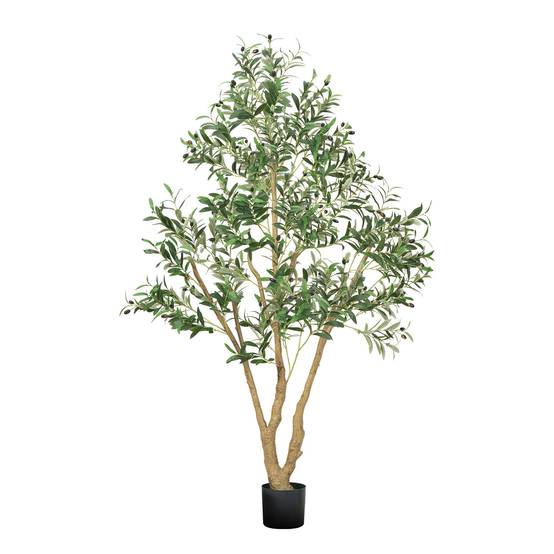 VEVOR Arbre Artificiel Plante Artificielle Faux Olivier 1,8 m Déco d'Intérieur - Image 1
