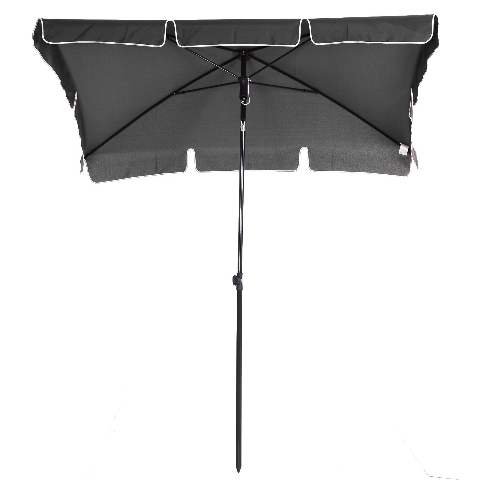 PANGIVO - Parasol inclinable en aluminium et acier gris 198 x 130 x 245 cm - PANGIVO - Image 6