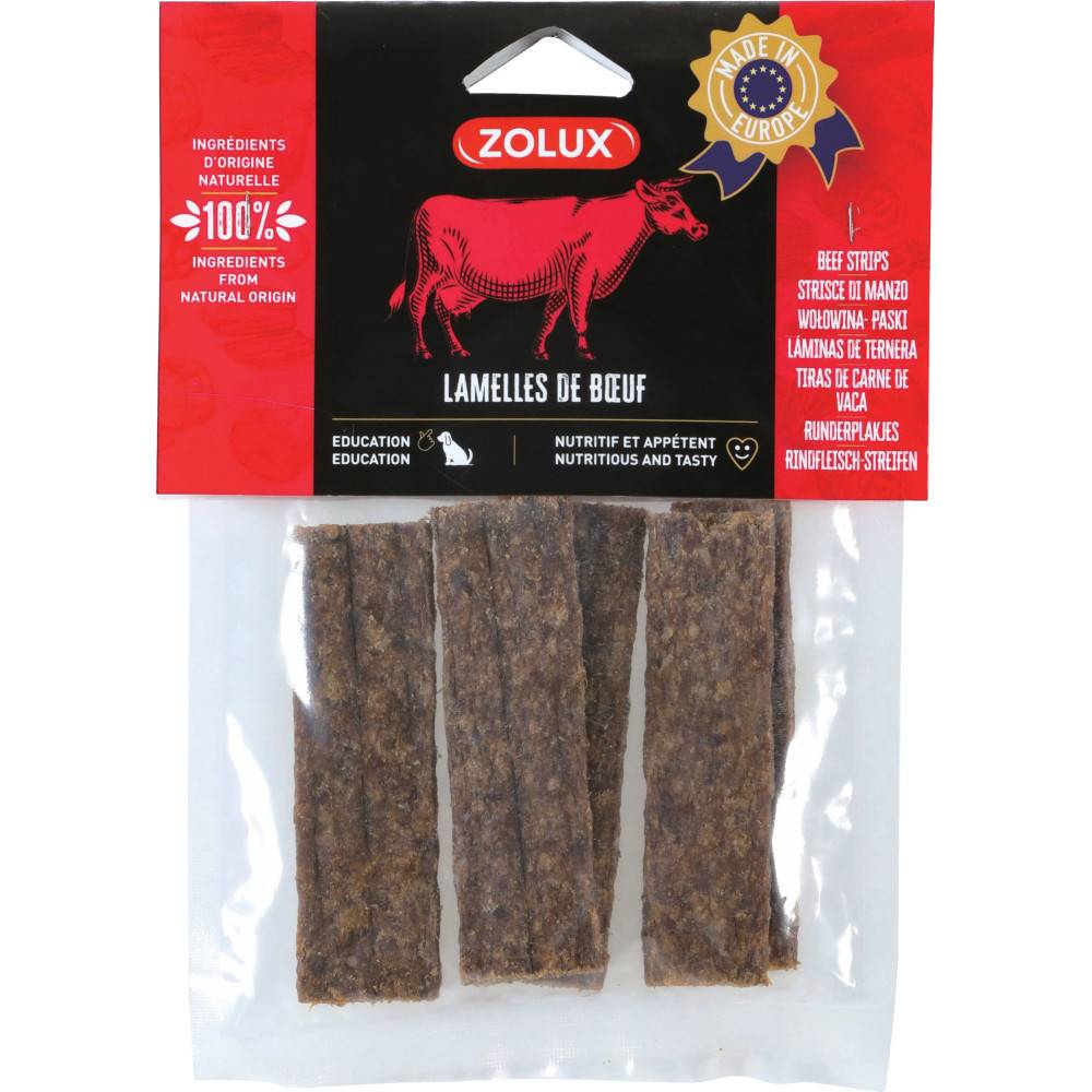 Zolux - Friandises 4 lamelles de bœuf 100 g pour chien - Image 2