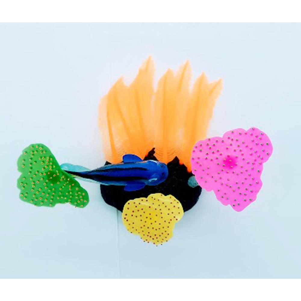 1 Décoration Aquarium fluo poisson bleu 14 x 5 x 9 cm couleur aléatoire. - Image 10