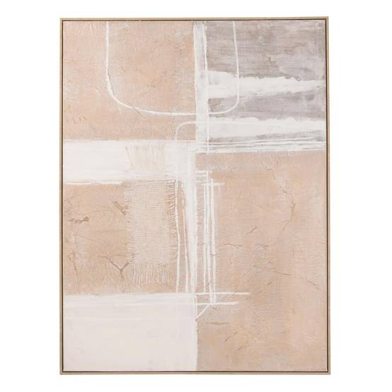J-Line - Tableau Abstrait "Dai" 90x120cm Multicolore - Image 1