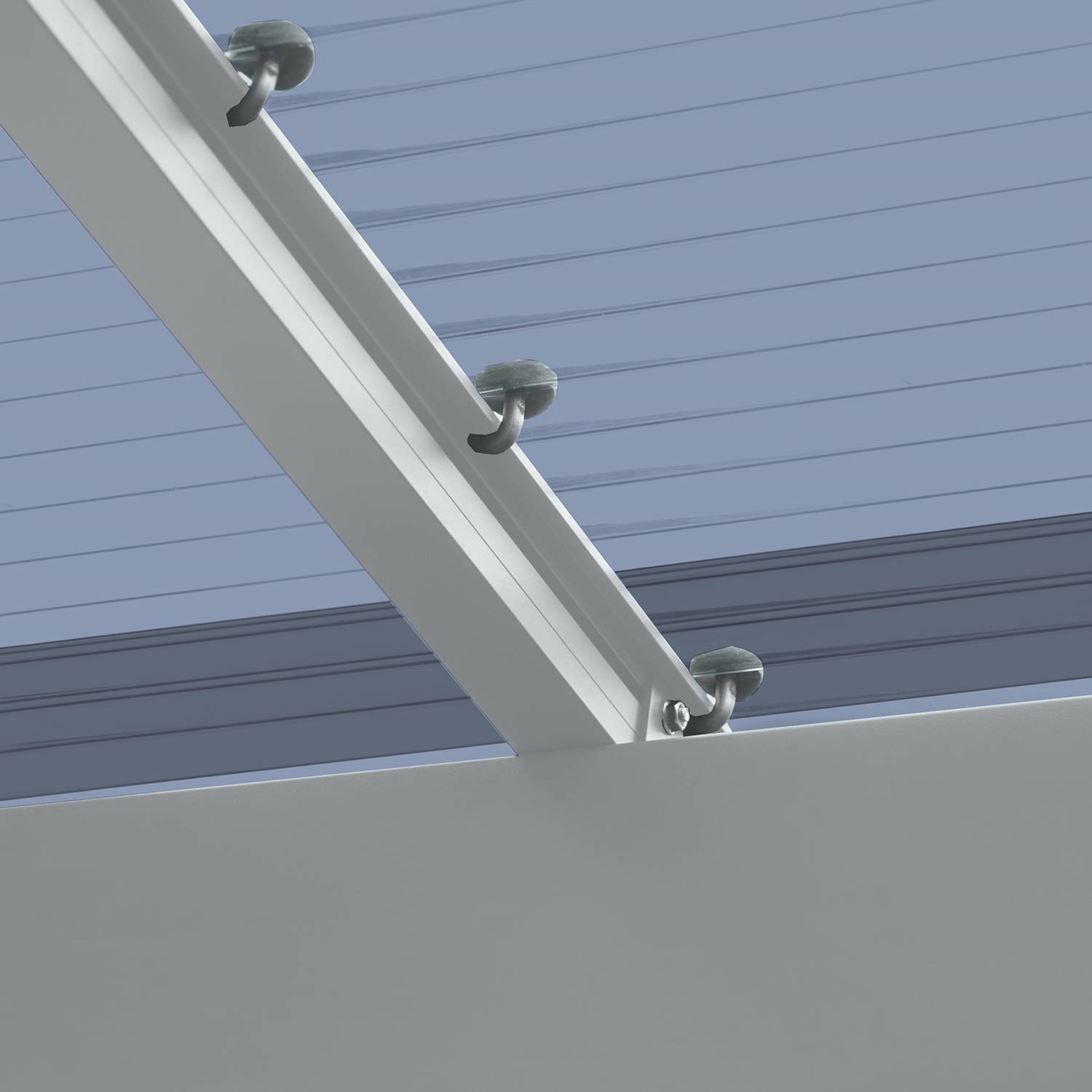 Carport WING - Type 80 Anodisé coloris inox brillant Charge de toiture 100kgs/m² XIMAX - Image 4