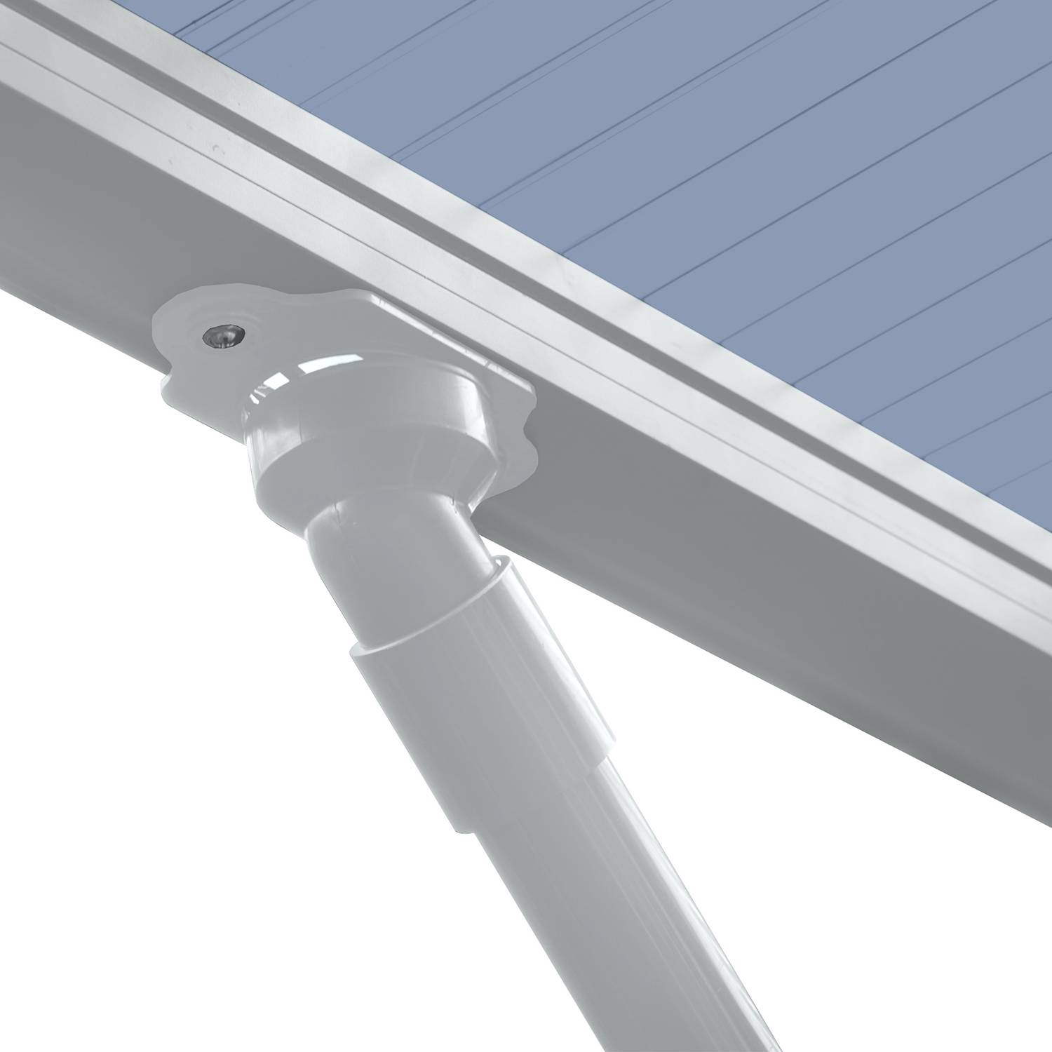 Carport WING - Type 80 Anodisé coloris inox brillant Charge de toiture 100kgs/m² XIMAX - Image 3
