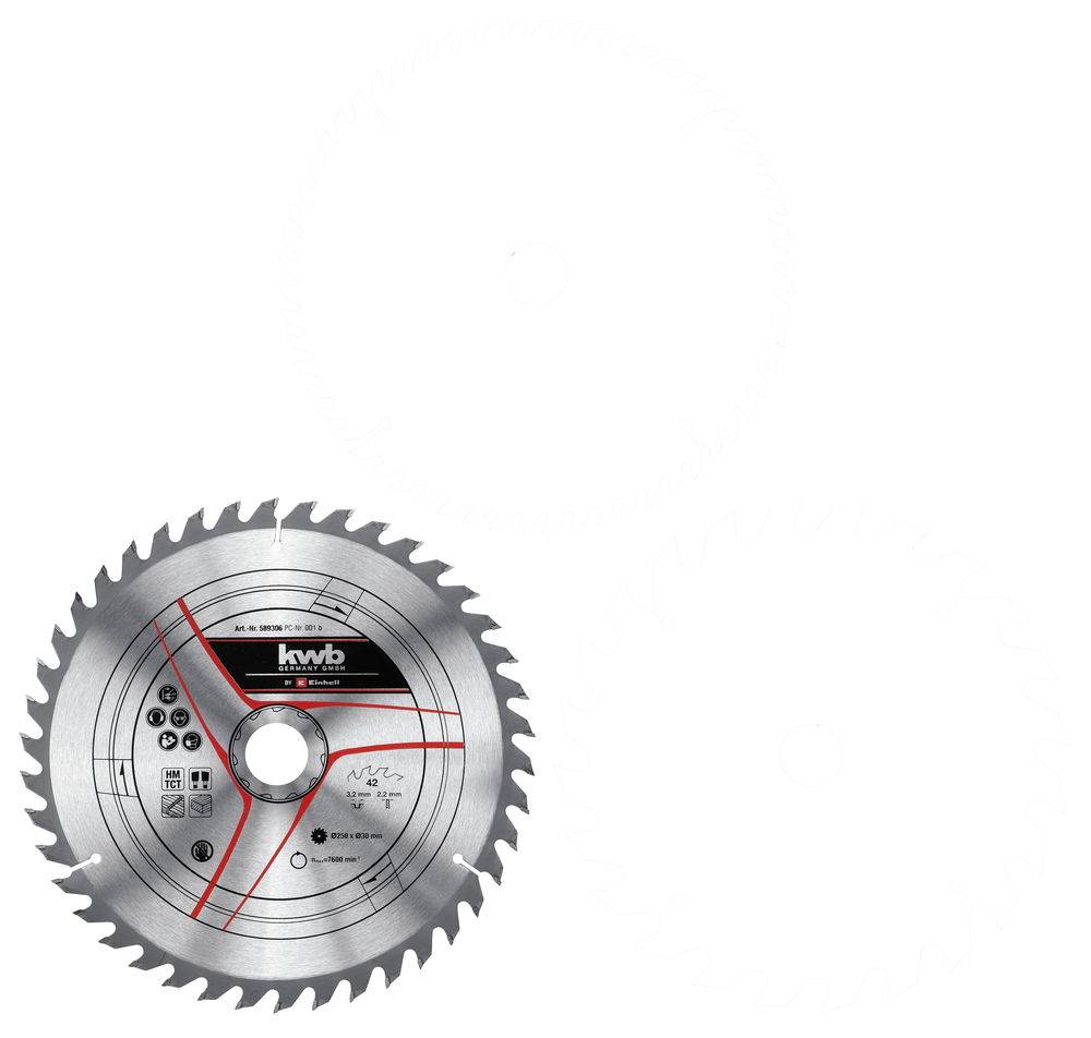 Kwb By Einhell - Set de lames pour scie sur table, diamètre 250x30x3,0mm - KWB by Einhell - Image 3
