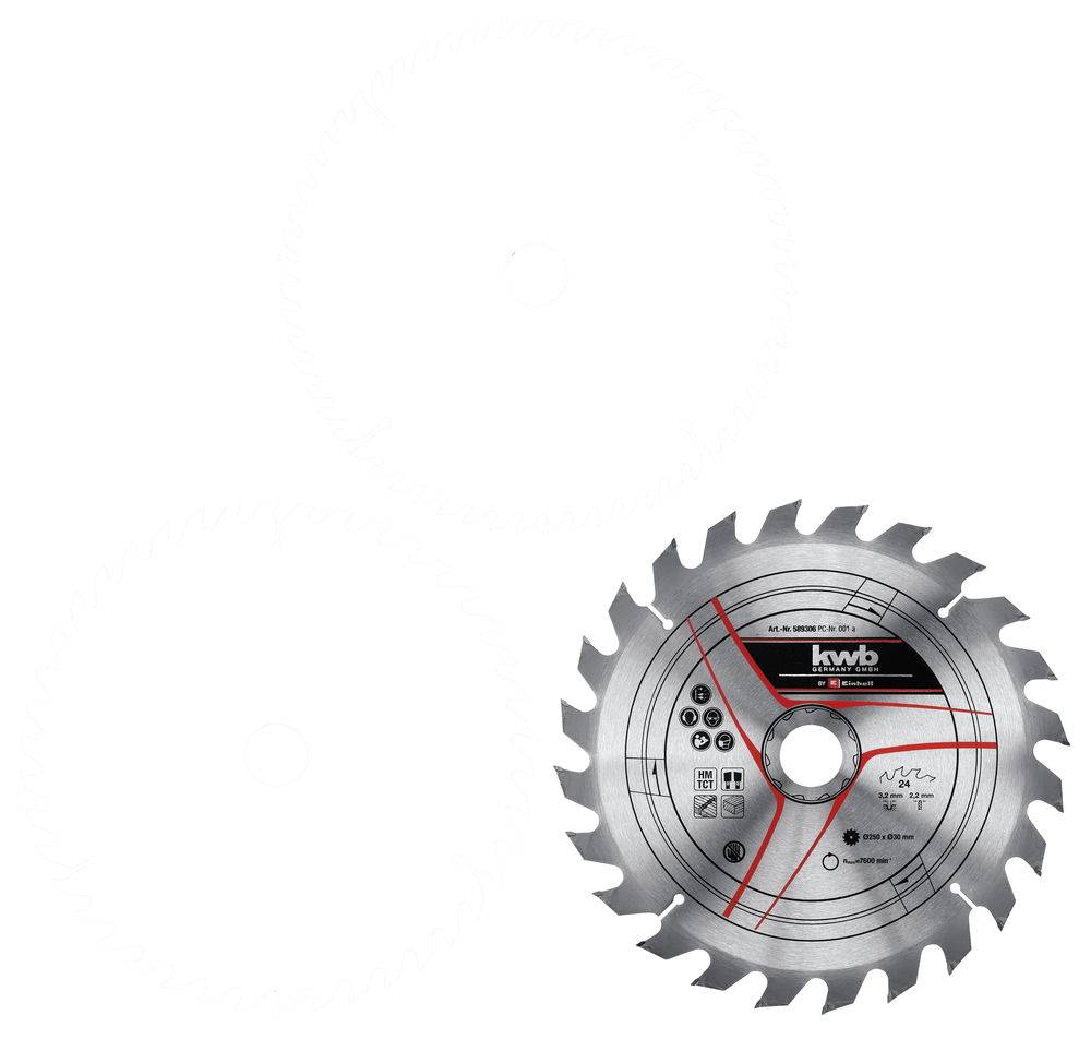 Kwb By Einhell - Set de lames pour scie sur table, diamètre 250x30x3,0mm - KWB by Einhell - Image 4