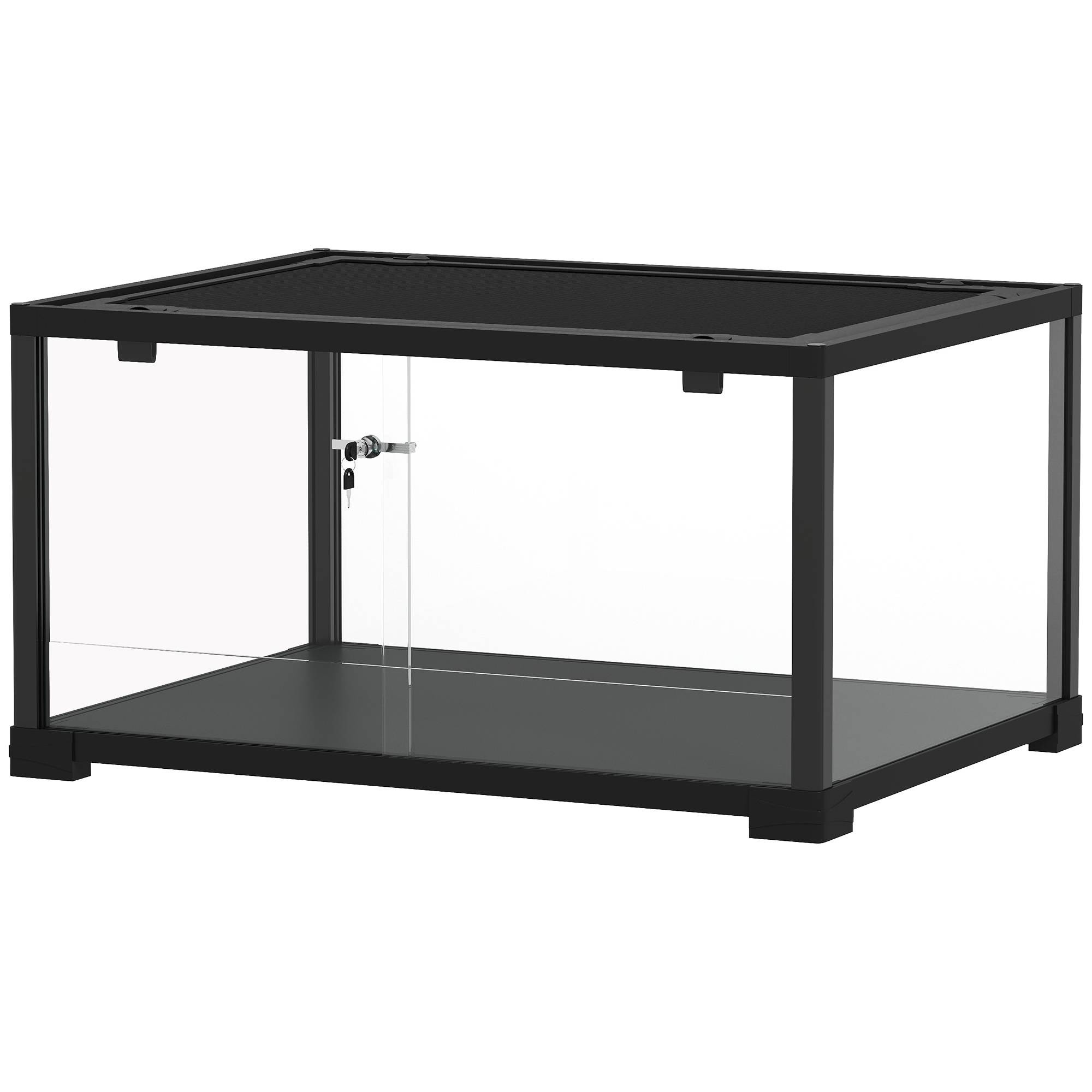 Terrarium verre noir 60 x 45 x 32 cm - PANGIVO - Image 2