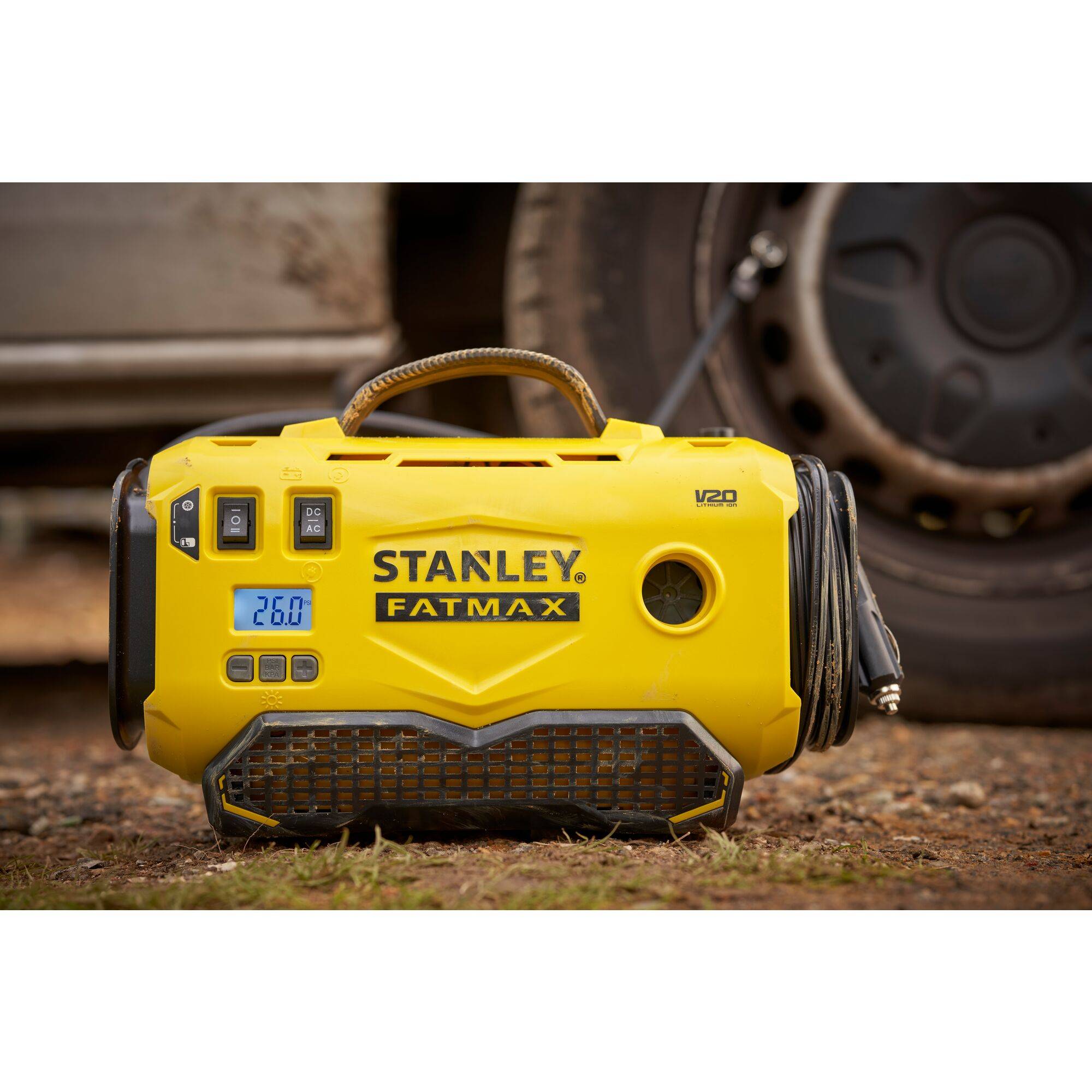 stanley - V20 Gonfleur Compresseur 11 Bars/ 160 Psi - Lithium 18V - Sans Batterie STANLEY FATMAX - SFMCE520B-QW - Image 3