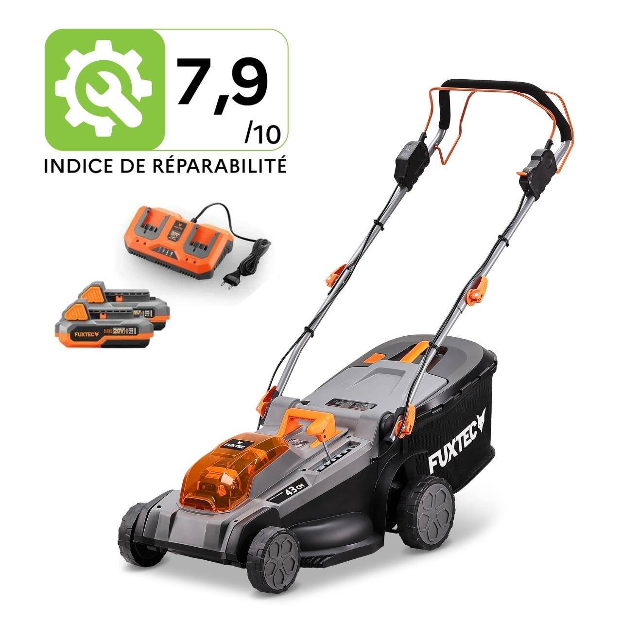 FUXTEC - Tondeuse à gazon sans fil FUXTEC FX-E2RM43PROSET