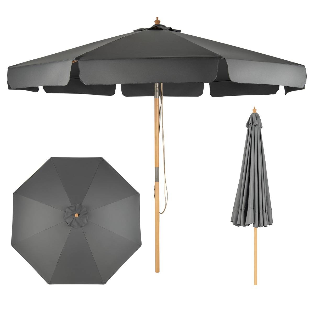 Maison Chic - Parasol Inclinable Ø300x253CM avec Manivelle Anti-UV Protection Solaire Toile Polyester - Image 5