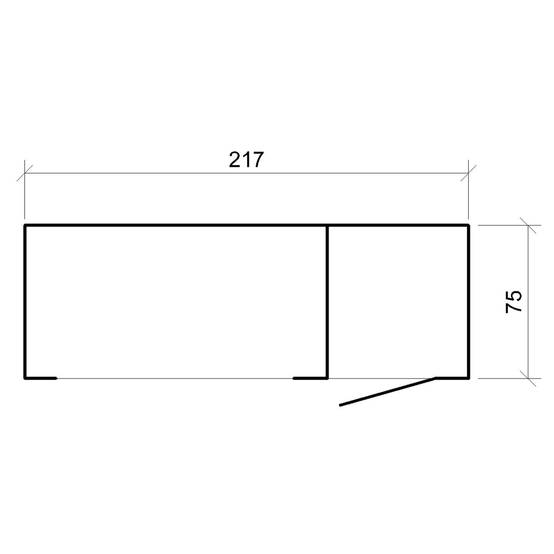 Timbela - Abri à bûches extérieur - 1,09+0,53 m² / 75x217xH159 cm - Abri à bûches moderne avec rangement latéral pour les outils - Timbela M981-TERRA BROWN - Image 6