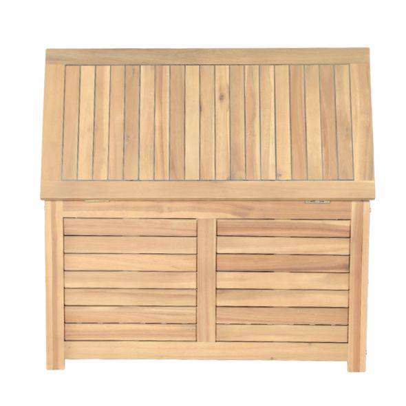 Beau Rivage - Coffre de jardin TERA en bois d'acacia blanchi FSC 90x45x50 cm Beau Rivage - Imagen 8