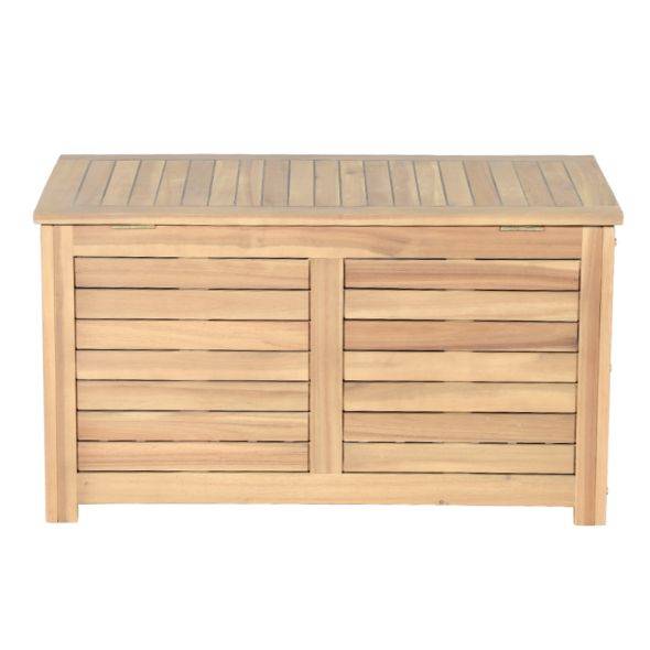 Beau Rivage - Coffre de jardin TERA en bois d'acacia blanchi FSC 90x45x50 cm Beau Rivage - Imagen 5