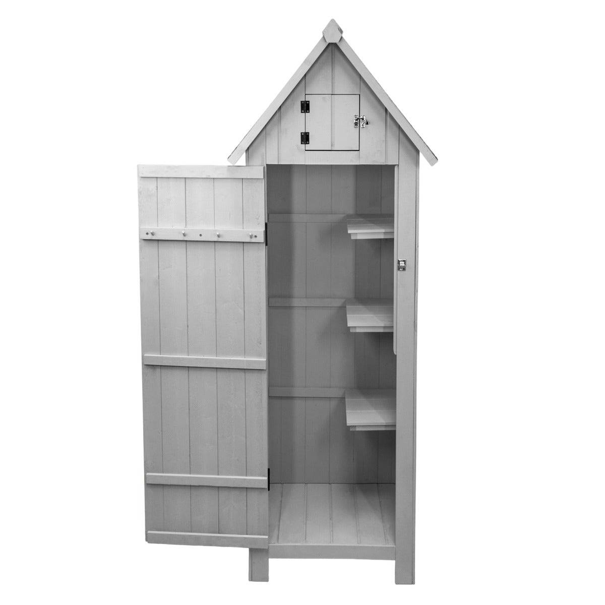 Monstershop - Abri de Jardin en Bois - Gris - Imagen 3