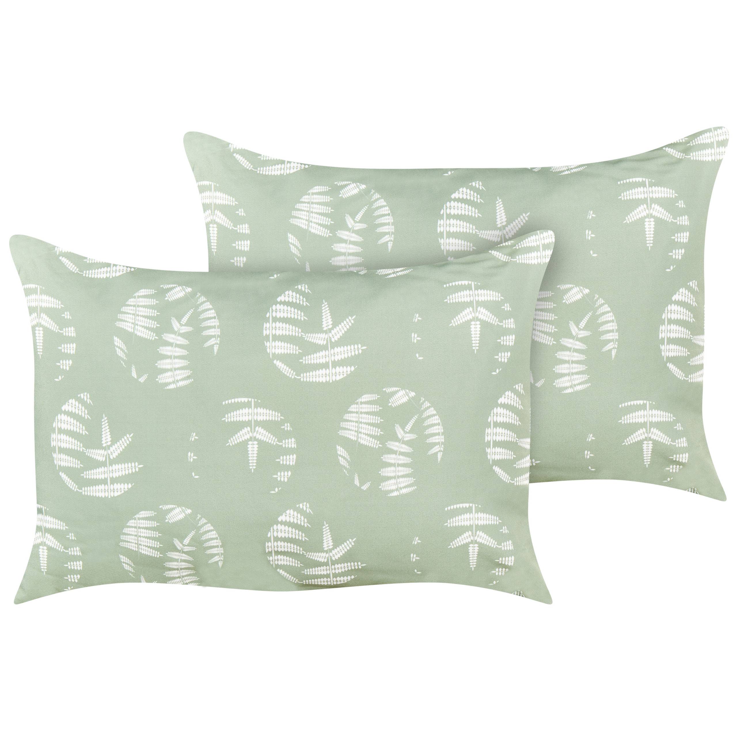 Beliani - Coussin d'extérieur Polyester Vert ALASSIO - Beliani - Imagen 1
